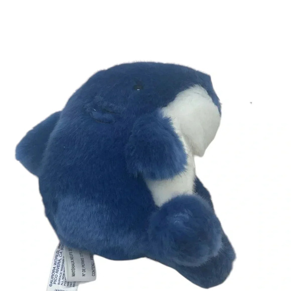 Aurora World  Whale Plush Blue Soft Stuffed Animal Toy 5” - Picture 15 of 15